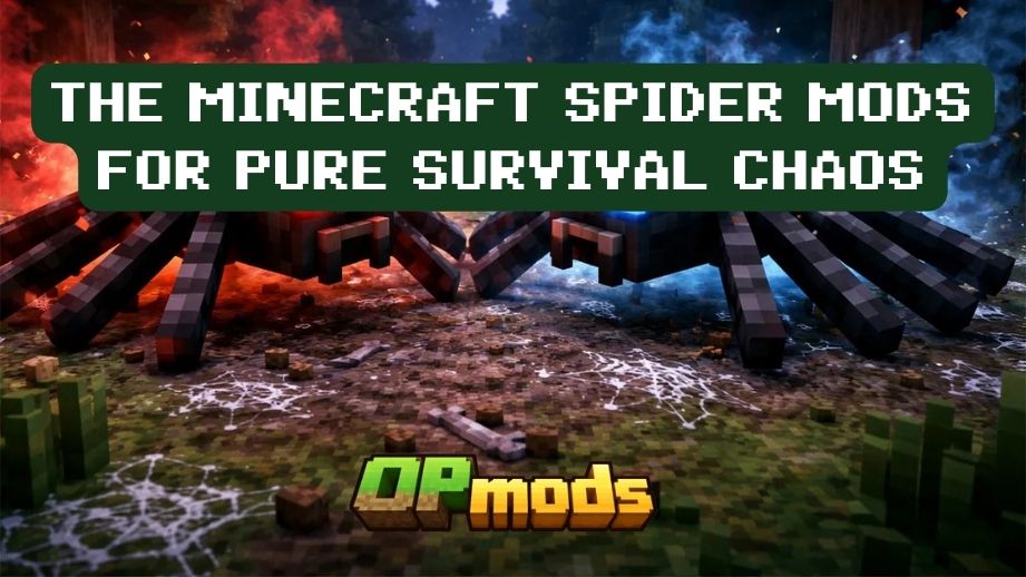 THE Minecraft spider mods FOR Pure Survival Chaos